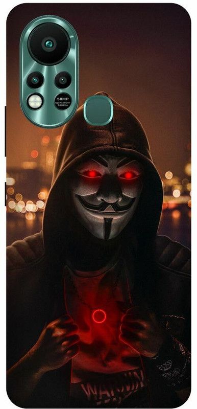 DIKRO Back Cover for Infinix Hot 11S, X6812, JOKER, ANONYMOUS, BLADE, HACKER, MASK  (Black, Hard Case, Pack of: 1)