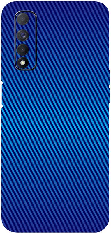 TJ CREATION Realme Narzo 30 Mobile Skin  (Ultra Super Blue Carbon fiber With High Matte Finish.)