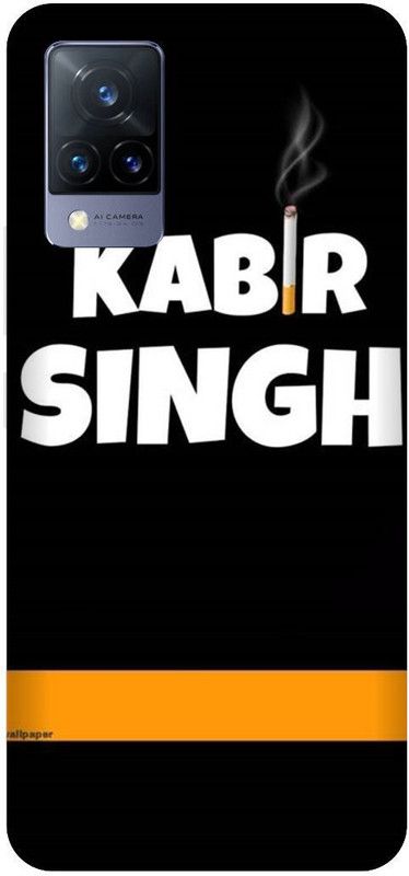 UMPRINT Back Cover for Vivo V21 5G/V2050 Kabir Singh Text Printed Back Cover  (Multicolor, Hard Case, Pack of: 1)