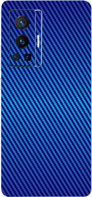 BUGGU Vivo X70 Pro, vivo x70 pro Mobile Skin  (Ultra Super Blue Carbon Fiber Skin With High Matte Finish., Mobile Skin (Back+Side+Camera))