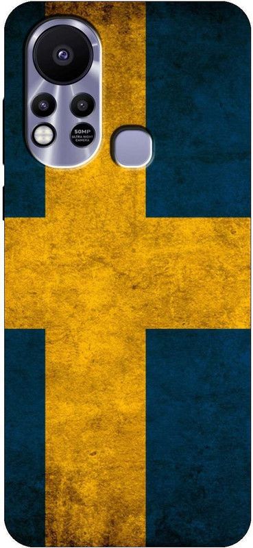 Print maker Back Cover for Infinix Hot 11S  (Yellow, Blue, Grip Case, Silicon, Pack of: 1)