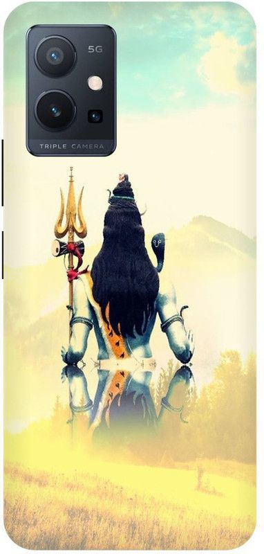 Bluvver Back Cover for Vivo T1 5G, V2141 Printed Mahadev,Bholenath Mobile Back Cover  (Multicolor, Hard Case, Pack of: 1)