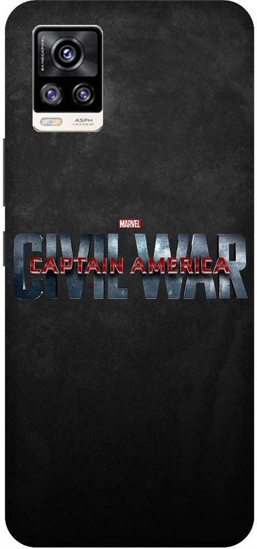 UMPRINT Back Cover for Vivo V20/V2025 Captain America Marvel Superhero Printed Back Cover  (Multicolor, Hard Case, Pack of: 1)