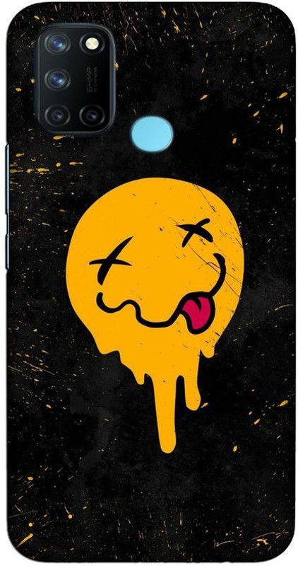 CROKIAN Back Cover for Realme 7i Emoji Back Cover  (Multicolor, Hard Case, Pack of: 1)