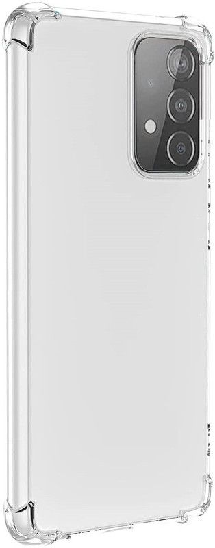 Phone Care Back Cover for Samsung Galaxy A72 5G  (Transparent, White, Grip Case, Pack of: 1)