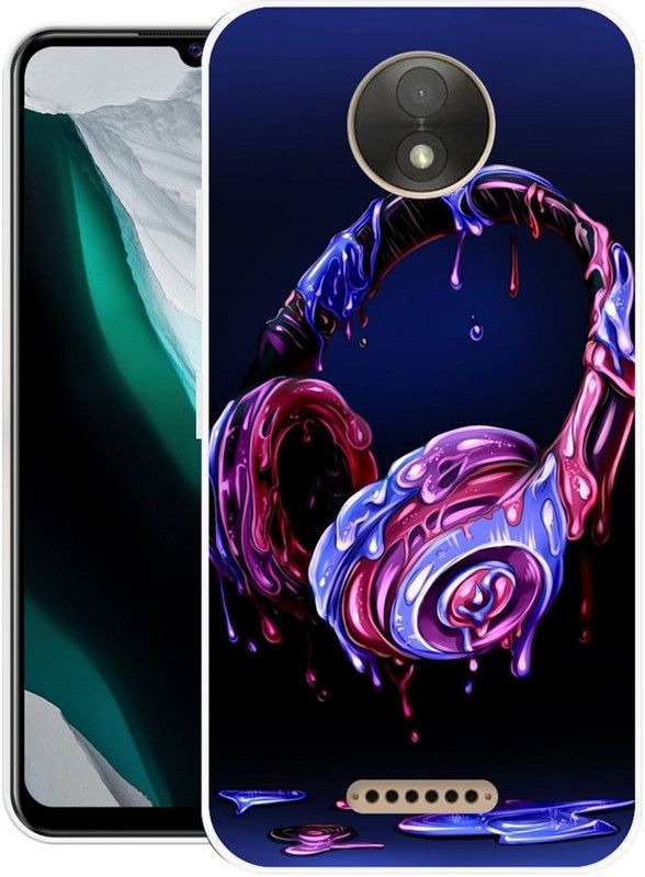 vaidik Back Cover for Motorola Moto C Plus  (Multicolor, Dual Protection, Silicon, Pack of: 1)