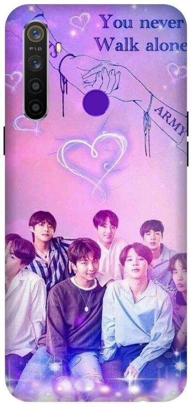 3D U PRINT Back Cover for Realme 5s,RMX1925, BTS, bts, BTS army, BTS Love, bts singers, korean male, korean,  (Purple, Waterproof, Pack of: 1)