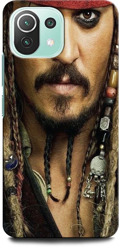 INTELLIZE Back Cover for Mi 11 Lite, Xiaomi 11Lite NE CAPTAIN JACK SPARROW, PIRATES OF THE CARIBBEAN, JOHNY DEPP  (Multicolor, Hard Case)