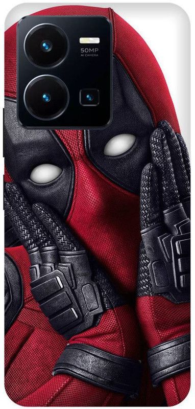 FRONK Back Cover for vivo Y22s, V2206, DEADPOOL, MARVEL, SUPER, HERO  (Red, Hard Case, Pack of: 1)