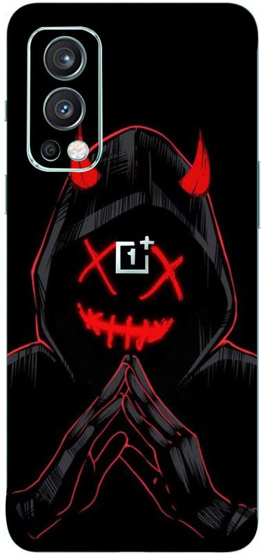 AsSkin One Plus Nord 2, one plus nord 2 Mobile Skin  (Ultra Super Black Devil Skin With High Gloss Finish).,.)
