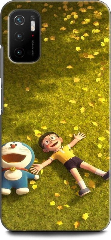 Wall Art Back Cover for POCO M3 Pro 5G DORAEMON, NOBITA, CARTOON, FUNNY, CUTE, DORAEMON, DOREMON  (Multicolor, Dual Protection, Pack of: 1)