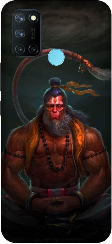 SSMORYA Back Cover for Realme 7i, Realme C17, God Hanuman Multicolour Printed  (Multicolor, Hard Case)