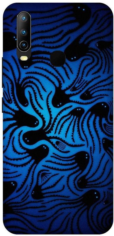 SSMORYA Back Cover for Vivo U10  (Blue, Black, Waterproof, Pack of: 1)