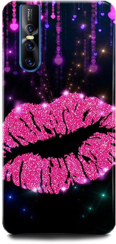 INDICRAFT Back Cover for Vivo V15 Pro, Vivo 1818, Lips, Printed  (Multicolor, Shock Proof, Pack of: 1)