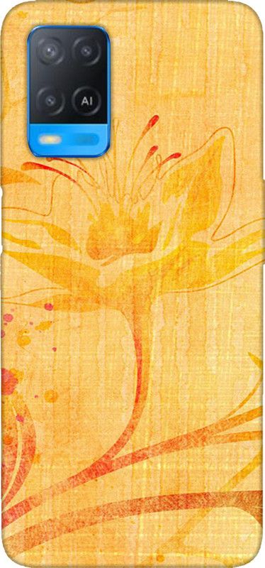 LETAPS Back Cover for Oppo A54 4G  (Yellow, Hard Case)