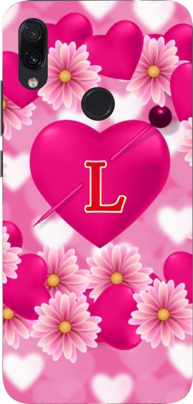 LIKELOOK Back Cover for Mi Redmi Note 7 Pro ( I Letter, I Name )  (Multicolor, Shock Proof, Pack of: 1)