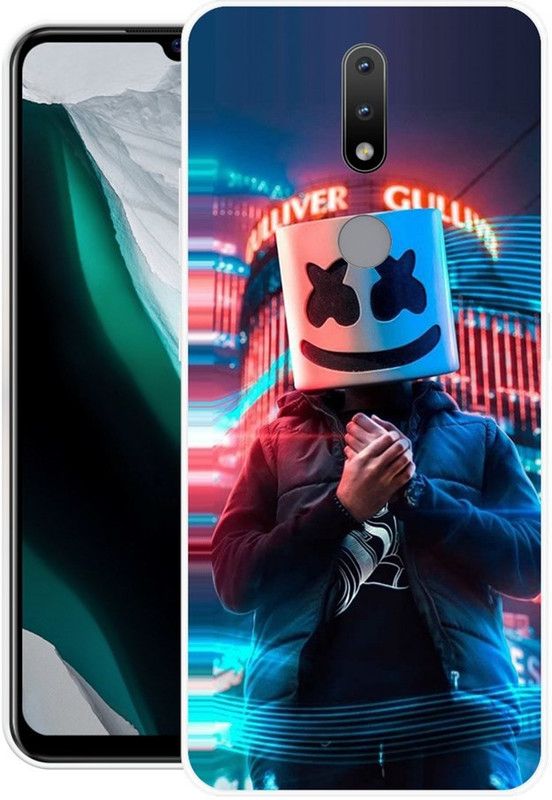 NEVYZAP Back Cover for Nokia 3.1 Plus  (Multicolor, Grip Case, Silicon, Pack of: 1)
