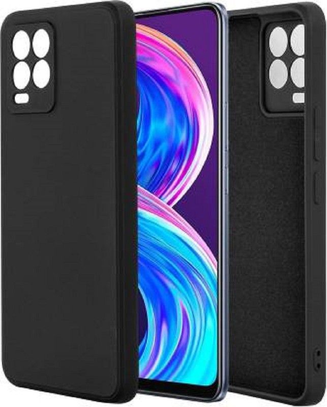 SK3VJ Back Cover for Realme 8s / Realme 8s  (Black, Flexible, Pack of: 1)