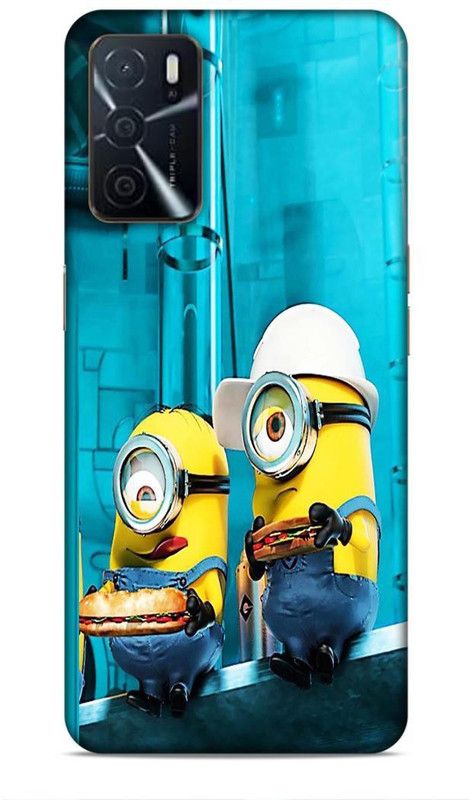Samsidhi Back Cover for Oppo A16  (Blue, Yellow, Waterproof)