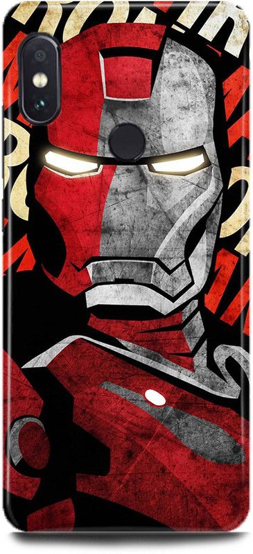 MP ARIES MOBILE COVER Back Cover for Mi A2, MZB6437IN, Iron,Man,Iron,Man,Mask,Iron,Man,Face,Avenger,Marvel,Superhero,Avengers,  (Multicolor, Hard Case, Pack of: 1)