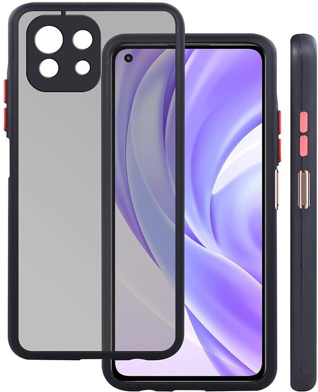 VDAT Back Cover for Mi 11 Lite, Xiaomi Mi 11 Lite  (Black, Shock Proof, Pack of: 1)