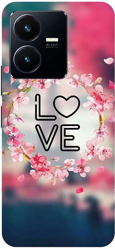 URCHIN Back Cover for Vivo Y22S Roses-Love-Cute-Couple-Love-you-Rose-1034  (Multicolor, Shock Proof, Pack of: 1)