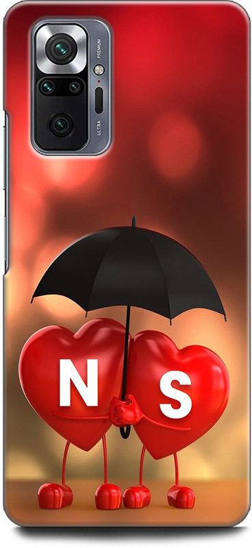 KEYCENT Back Cover for REDMI Note 10 Pro Max N S, N LOVES S, NAME, LETTER, ALPHABET, NS LOVE, HART, BLUE  (Multicolor, Pack of: 1)