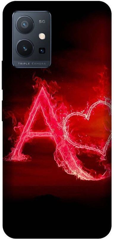 VS PRINT LINK Back Cover for VIVO Y75 (5G) , V2142 ,A letter,A name A word , Printed Back Cover  (Yellow, Hard Case, Pack of: 1)