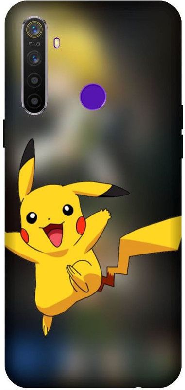 URCHIN Back Cover for Realme 5i Pikachu, Cartoon, Pokemon, Cute, Pikachu Pokemon, Love  (Multicolor, Shock Proof, Pack of: 1)