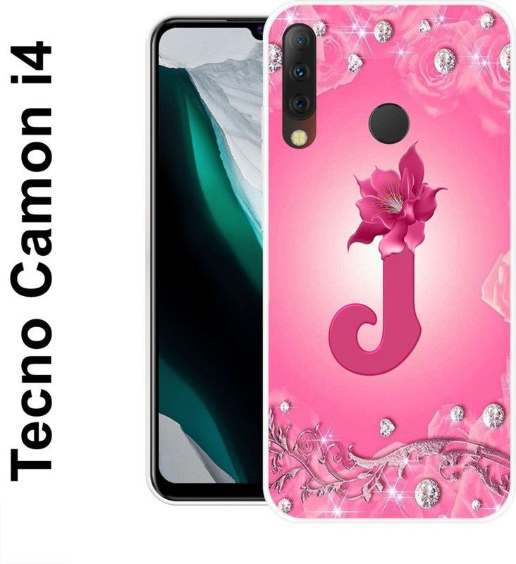 REALKING Back Cover for Tecno Camon I4  (Pink, White, Silicon)