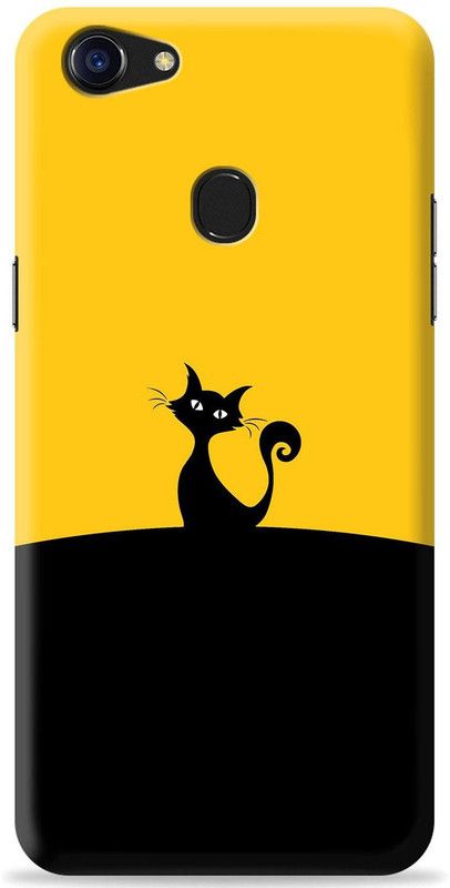 Crafter Back Cover for Oppo F5 Youth  (Black, Yellow, Shock Proof, Pack of: 1)