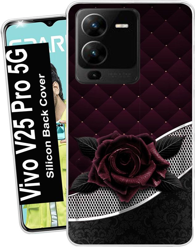 PrintCorner Back Cover for Vivo V25 Pro  (Multicolor, Grip Case, Silicon, Pack of: 1)