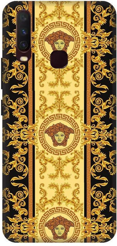URCHIN Back Cover for vivoY12Versace, Versace logo, versace brand  (Multicolor, Shock Proof, Pack of: 1)