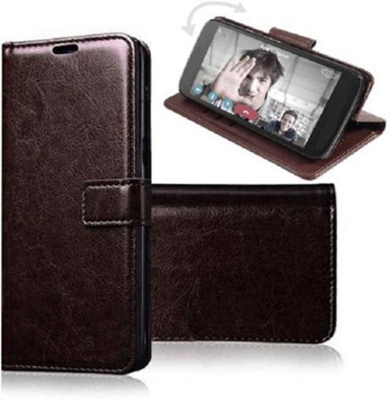 Correctbuyshop Flip Cover for Oppo A9  (Brown, Dual Protection, Pack of: 1)