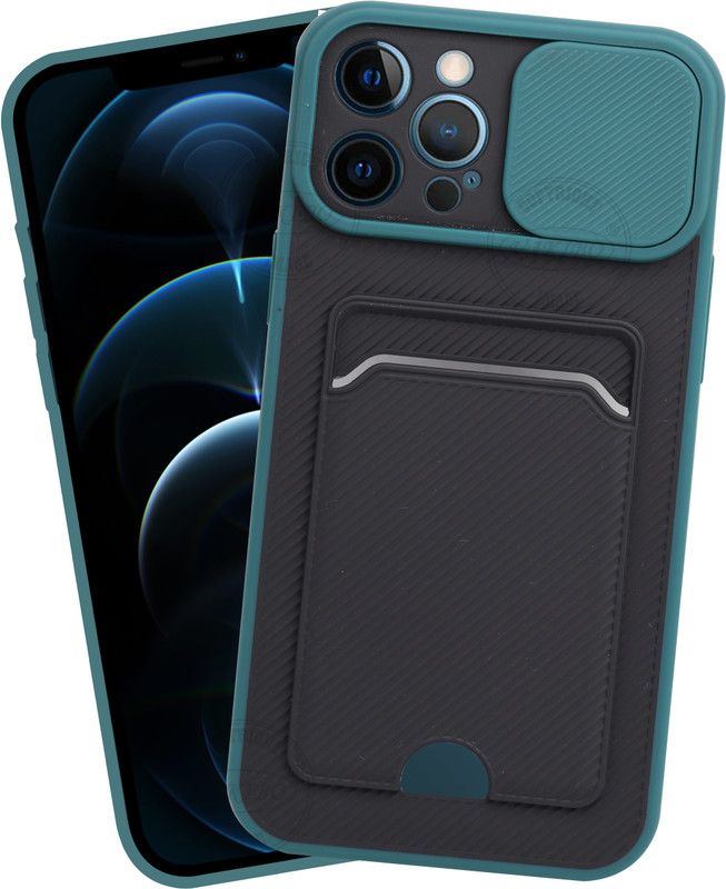 VAKIBO Back Cover for Apple iPhone 12 Pro 6.1, Apple iPhone 12 Pro  (Green, Black, Grip Case, Pack of: 1)