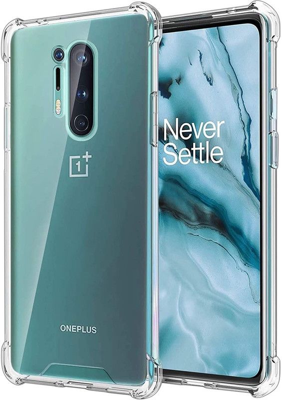 VDAT Back Cover for OnePlus 8 Pro  (Transparent, Shock Proof, Silicon, Pack of: 1)