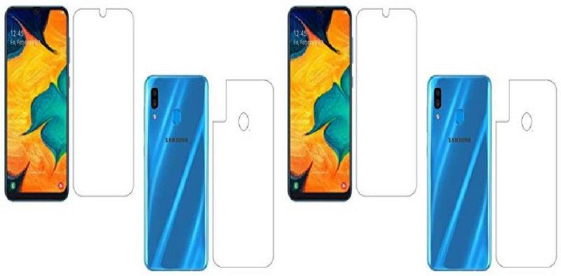 Trusta Front and Back Screen Guard for SAM Galaxy A20  (Pack of 4)