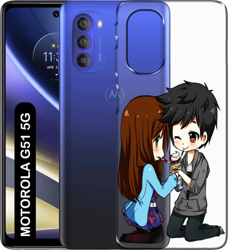 kudia Back Cover for MOTOROLA G51 5G  (Multicolor, Silicon, Pack of: 1)