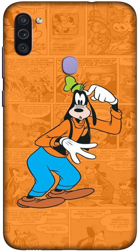 CROKIAN Back Cover for Samsung Galaxy M11 Cartoon Dog Back Cover  (Multicolor, Hard Case, Pack of: 1)