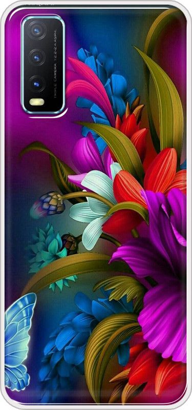 Cooldone Back Cover for Vivo Y20G, Vivo Y20G Mobile Back Cover  (Multicolor, Grip Case, Silicon, Pack of: 1)