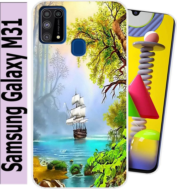 Cooldone Back Cover for Samsung Galaxy M31  (Multicolor, Flexible, Silicon, Pack of: 1)