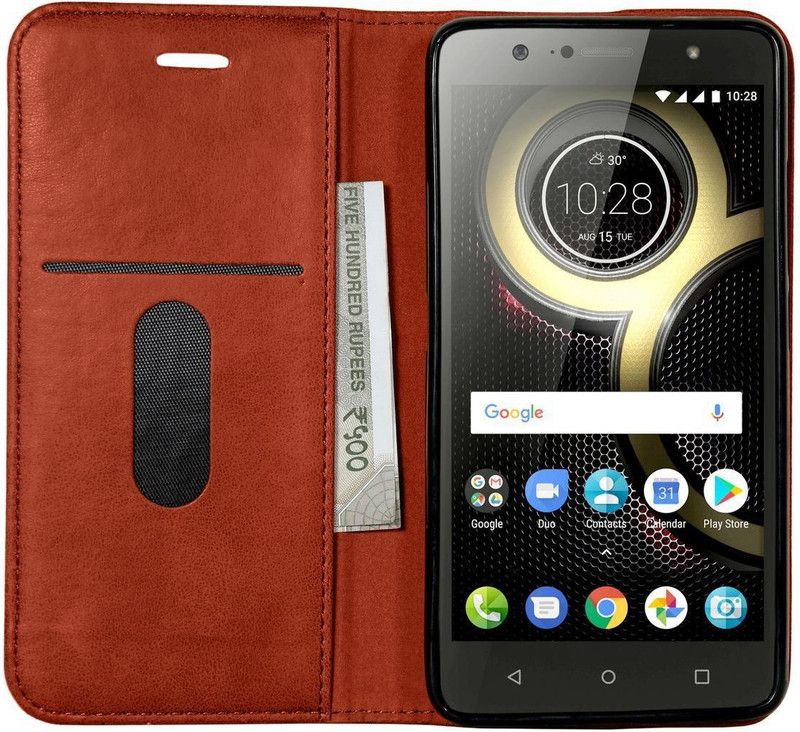 Cubix Front & Back Case for Lenovo K8 Plus  (Brown, Dual Protection, Pack of: 1)