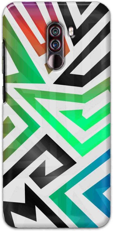NDCOM Back Cover for POCO F1 Color Art Designer Printed  (Multicolor, Hard Case, Pack of: 1)