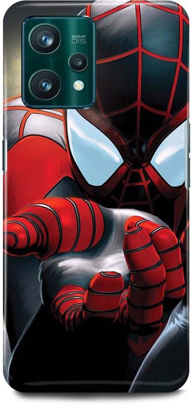 FIKORA Back Cover for Realme 9 Pro 5G, THE, AMAZING, SPIDERMAN, MARVEL, SUPERHERO  (Red, Hard Case, Pack of: 1)
