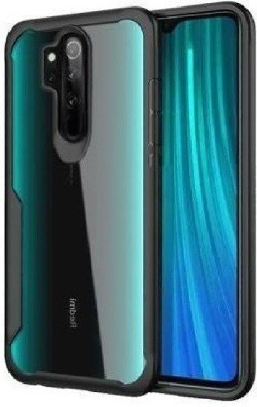 Chemforce Back Cover for Mi Redmi Note 8 Pro, Mi Note 8 Pro  (Black, Transparent, Grip Case, Pack of: 1)
