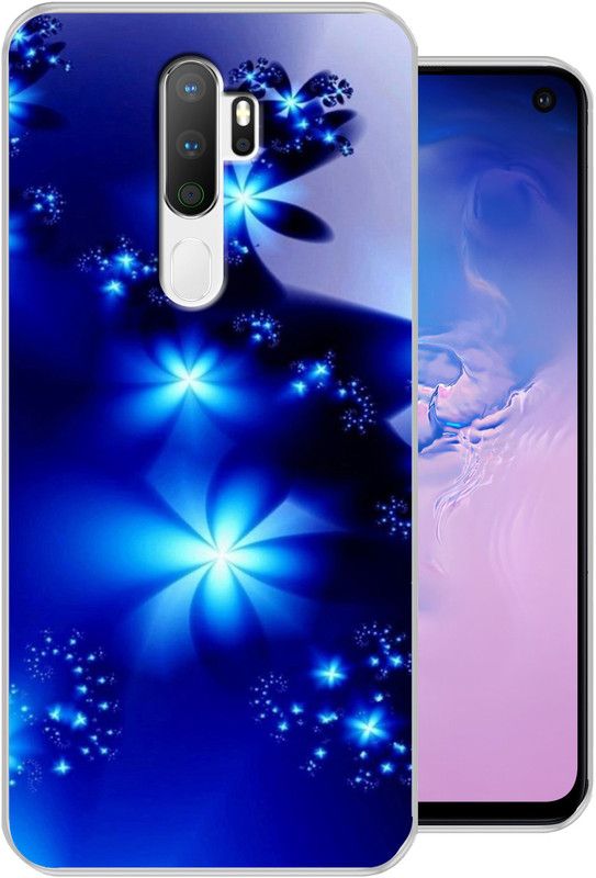 Allit Back Cover for OPPO A5 2020  (Blue, Silicon, Pack of: 1)