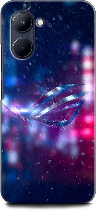 INDICRAFT Back Cover for Realme C33, RMX3624 ROG, GALAXY, BLUE, RED, STOCK, RAIN DROPS  (Multicolor, Shock Proof, Pack of: 1)