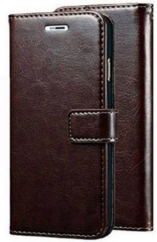 RITZY Flip Cover for Oppo A8  (Brown, Pack of: 1)