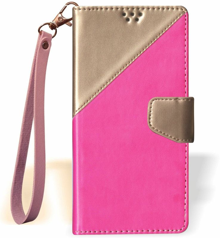 SBMS Flip Cover for Poco C3 Multicolor  (Pink, Shock Proof, Pack of: 1)