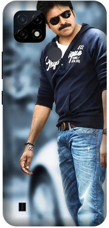 Yoprint Back Cover for Realme C21y Pawan Kalyan Telugu Superstar Printed back Cover  (Multicolor, Hard Case, Pack of: 1)